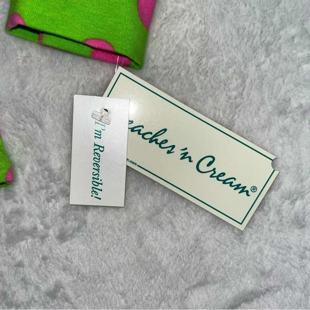 Girls Peaches n Cream Style 50-3101 Girls Sz 6 Outfit Green Pink Reversible NEW - Picture 4 of 13